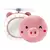 Mini Espelho Porquinho Ventilador Luz LED USB