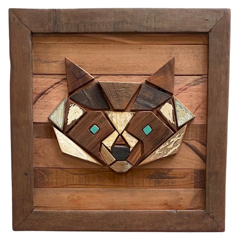 MAPACHE BANDIDO -MEDIDA 30x30 - comprar online