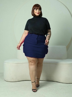 Short Saia Cargo Alta Elasticidade - Moda Plus Size Feminina Elegante | Thangerina Store