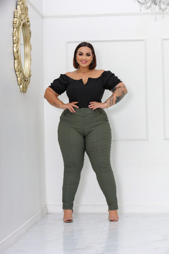 Calça Social Alfaiataria Bengaline Cinto Fixo - comprar online