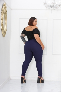 Calça Social Alfaiataria Bengaline Cinto Fixo - comprar online