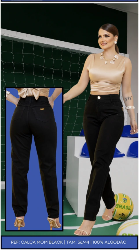 CALÇA JEANS MOM