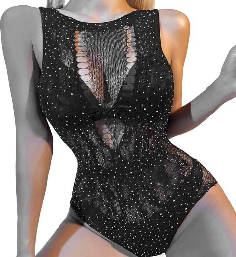 Body brillos sin mangas. Victoria Gossy