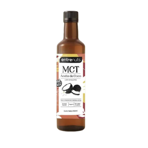 Aceite de coco MCT Entrenuts 250cc - comprar online