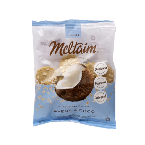 Cookies con avena y coco Meltaim 150g
