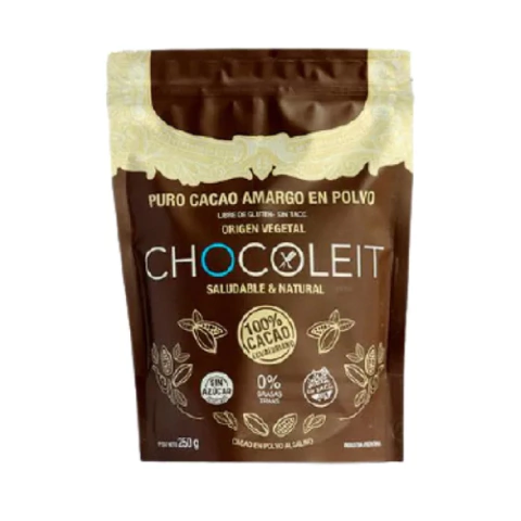 Cacao amargo en polvo Chocoleit 250g