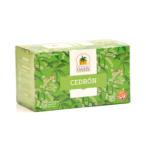 Té cedrón Hierbas del oasis 25und