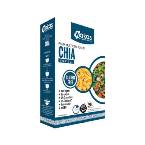 Pasta con chía Wakas 250g