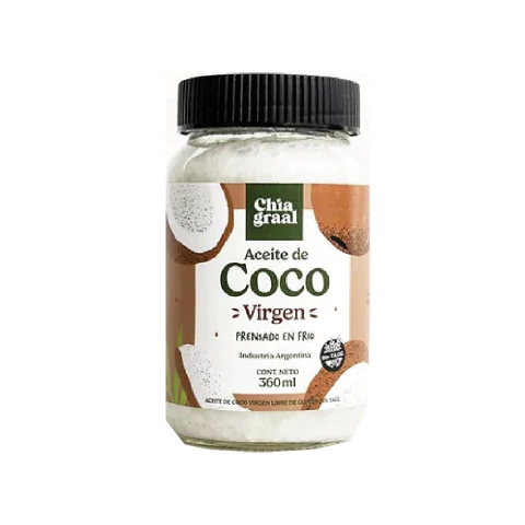 Aceite de coco virgen Chia graal 360ml