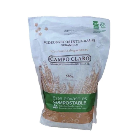 Codito integral orgánico Campo claro 500g