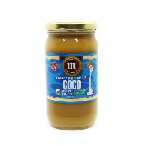 Dulce de leche de coco vegano con stevia Doña magdalena 400g