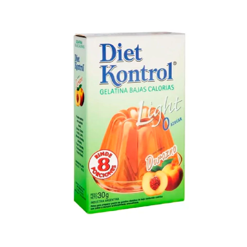 Gelatina de durazno light Diet kontrol 30g