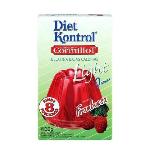 Gelatina de frambuesa light Diet kontrol 30g