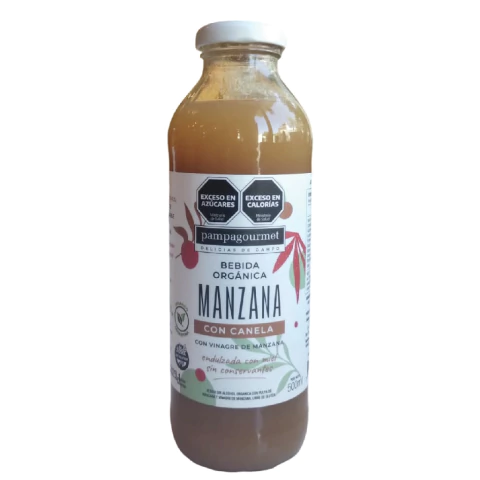 Bebida orgánica de manzana con canela Pampagourmet 500ml - comprar online