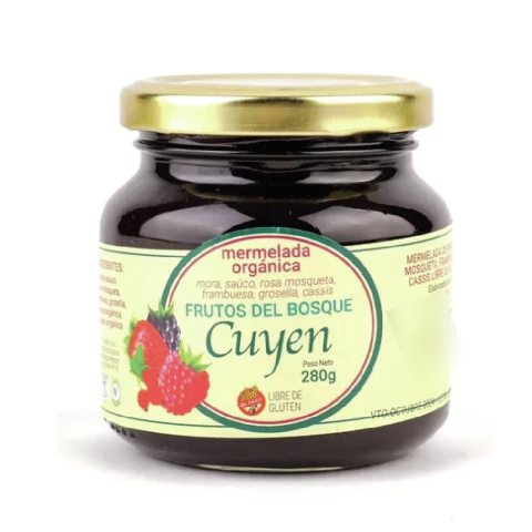 Mermelada de frutos del bosque orgánico Cuyen 280g