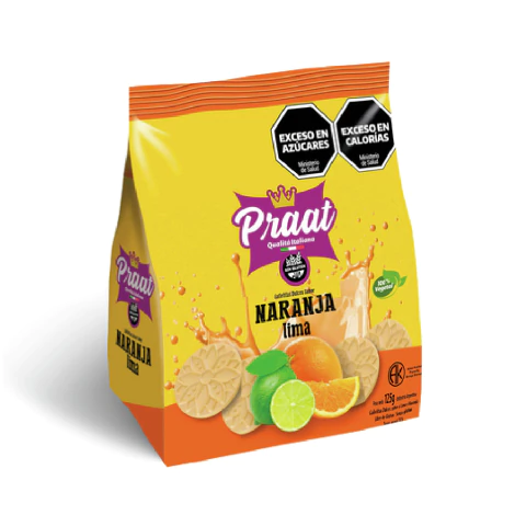 Galletita de naranja y lima Praat 125g - comprar online