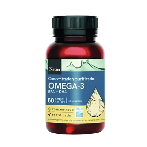 Omega 3 DHA EPA Natier 60u - comprar online