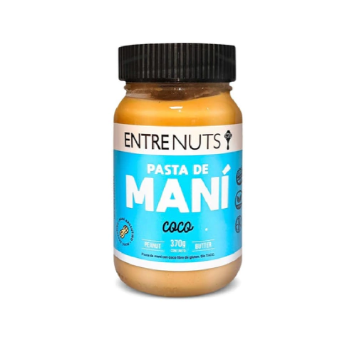 Pasta de maní coco Entre nuts 370g