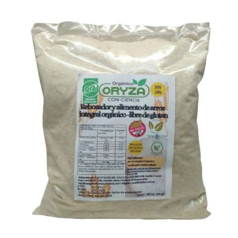 Rebozador de arroz integral sin sal orgánico Oryza 250g