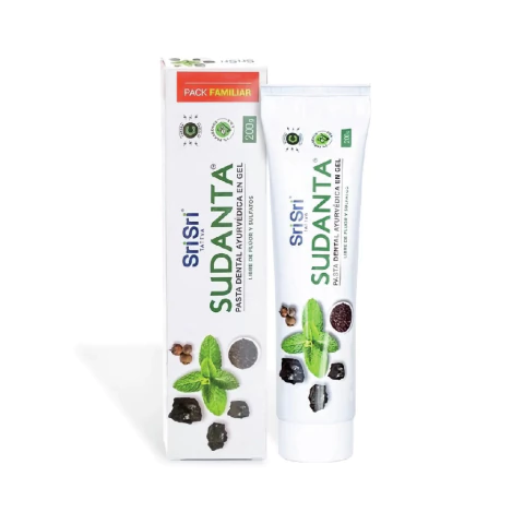 Pasta dental de menta sudanta Sri Sri tattva 200g - comprar online