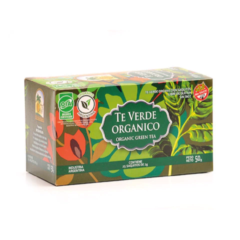 Té verde orgánico Hierbas del oasis 25und