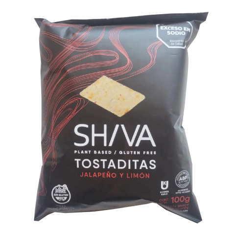 Tostaditas de jalapeño y limón Shiva 100g