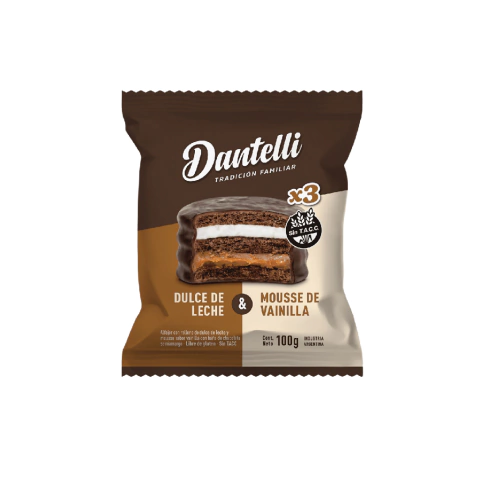 Alfajor triple Dantelli 100g