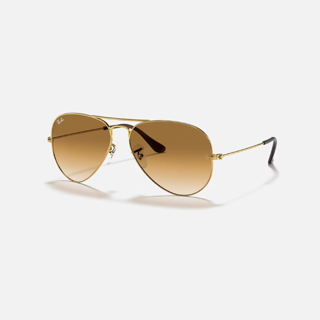 Ray-Ban Aviador Dorado Marrón degrade RB3025