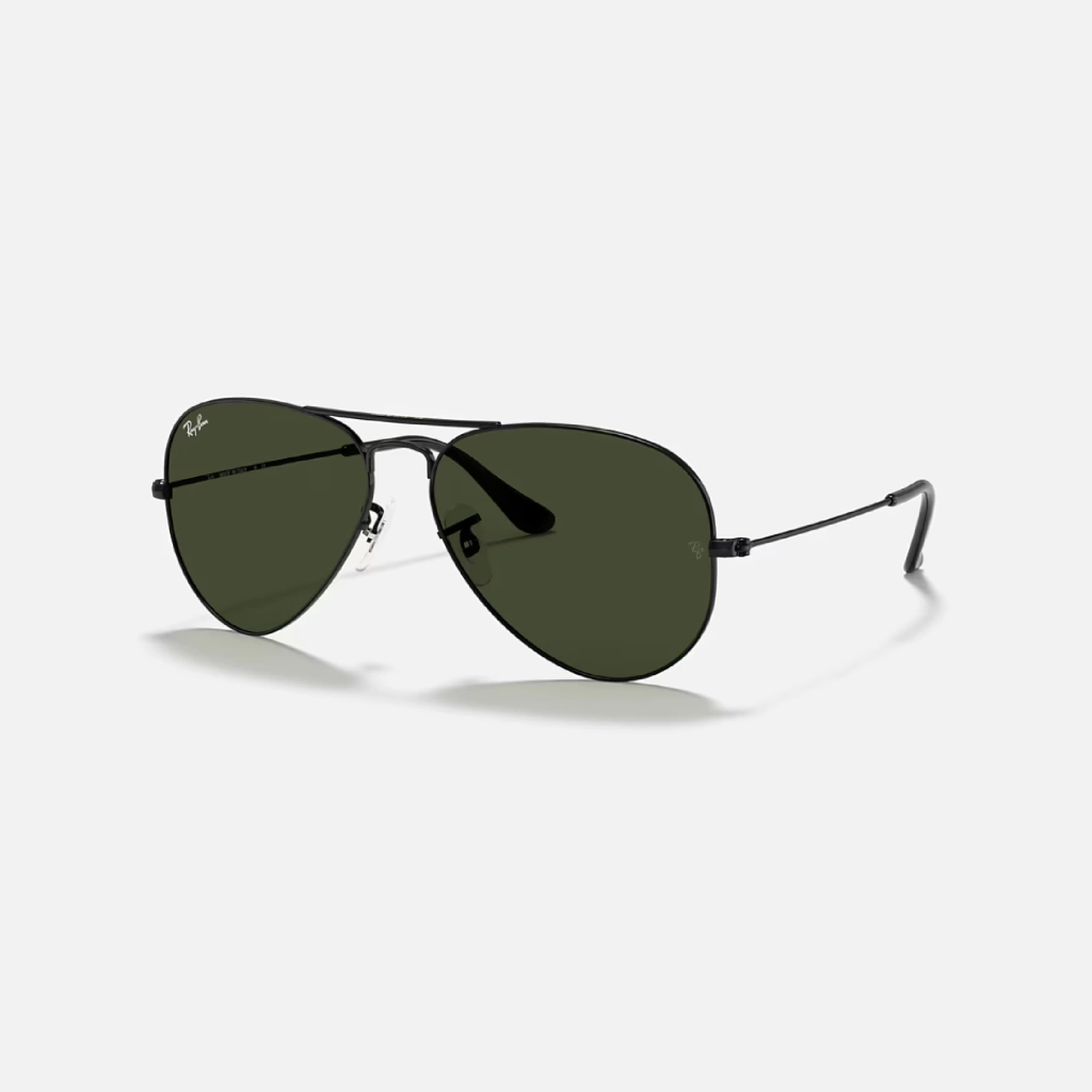 Ray-Ban Aviador Negro Verde RB3025