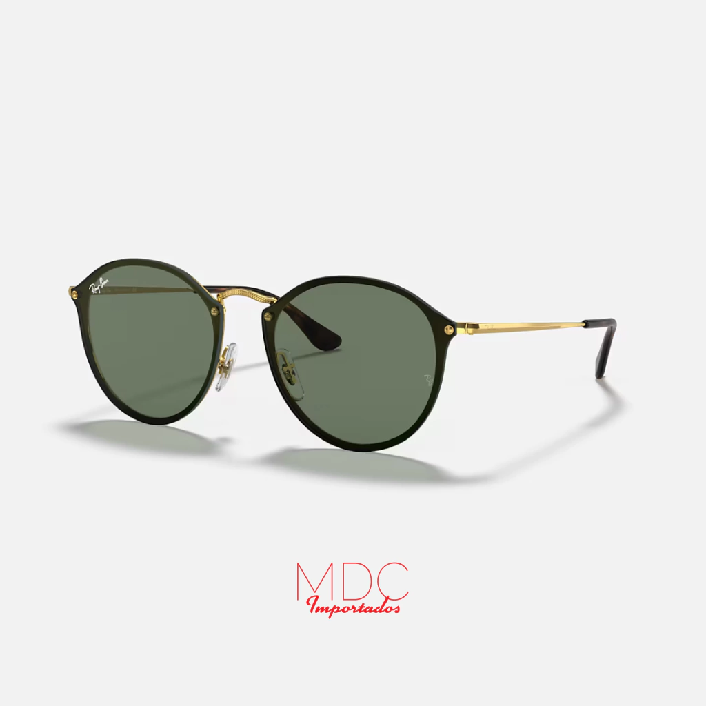 Ray-Ban Round Blaze Dorado Verde RB3574