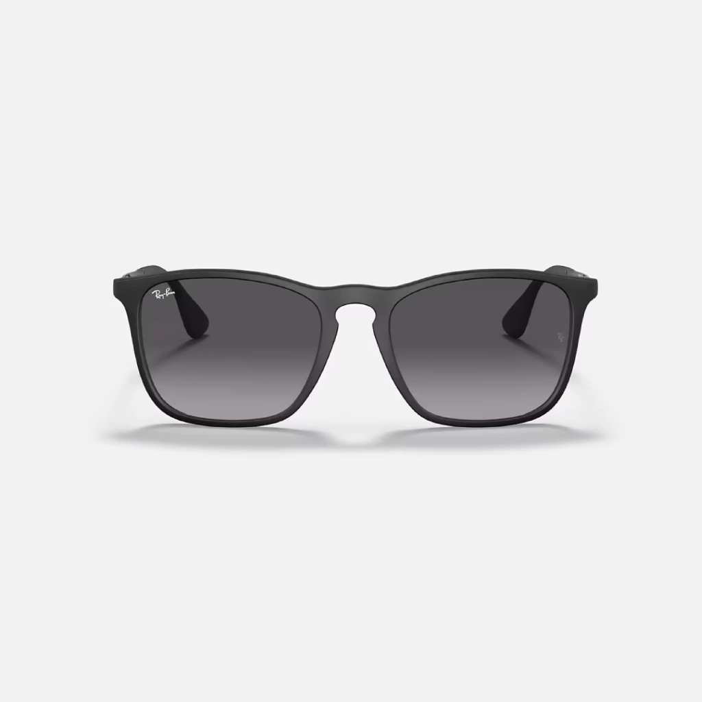 Ray-Ban Chris Matte Negro Gris Degrade Polarizado RB4187