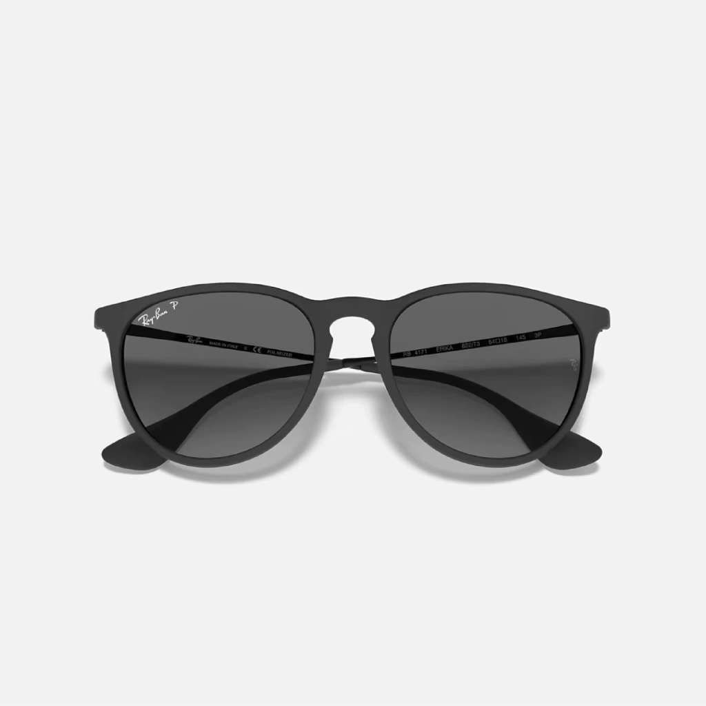 Ray-Ban Erika Matte Negro Gris Degrade RB4171 Polarizado