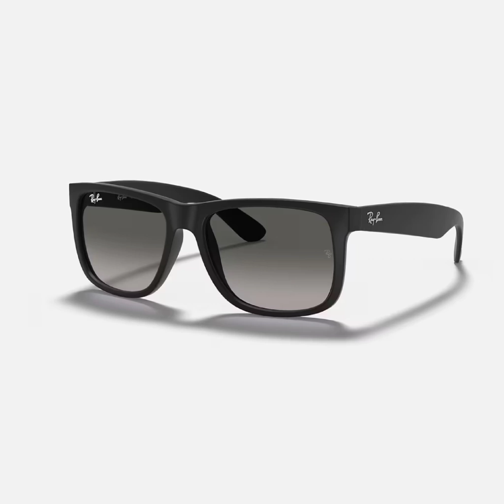 Ray-Ban Justin Matte Negro Gris Degrade RB4165