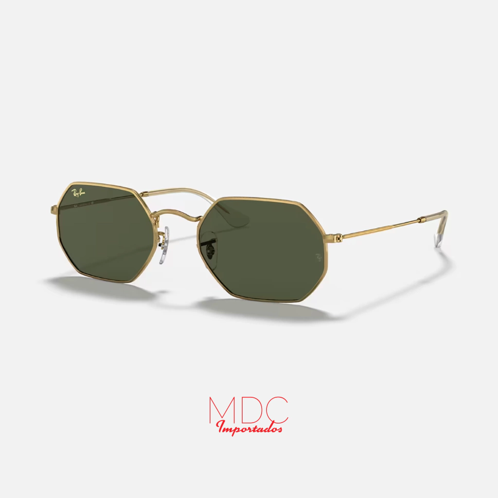 Ray-Ban Octagonal Dorado Verde RB3556