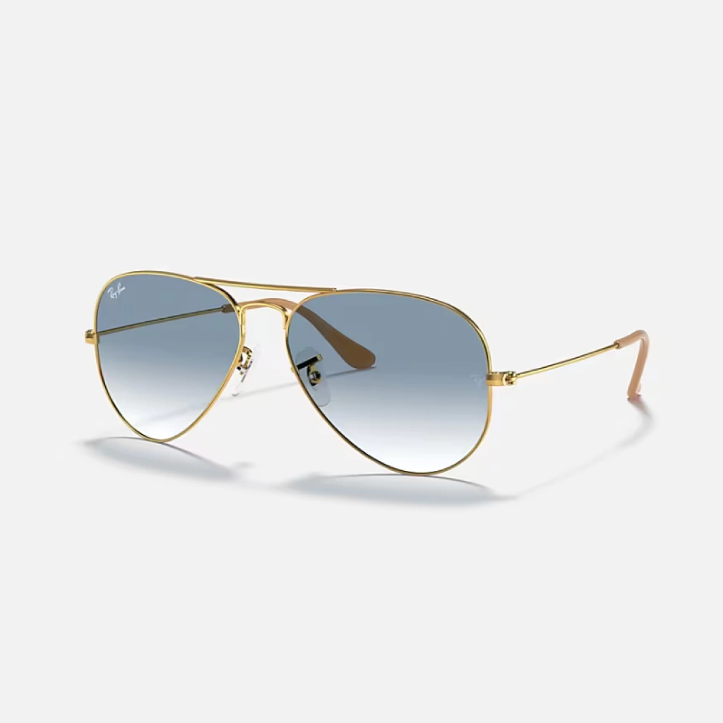 Ray-Ban Aviador Clásico Dorado Azul Degrade RB3025