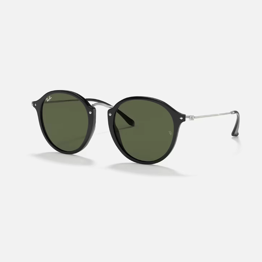 Ray-Ban Round Fleck Negro Verde RB2447