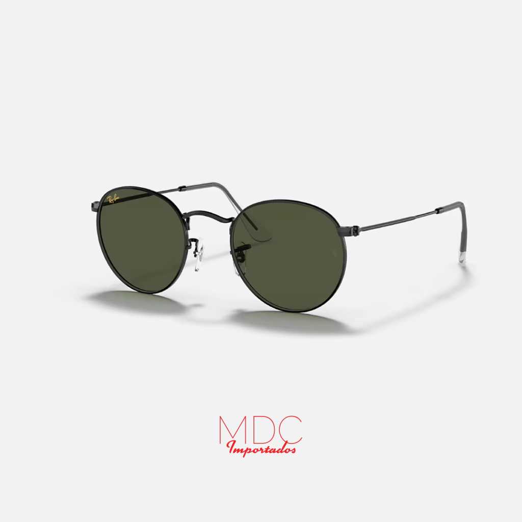 Ray-Ban Round Metal Negro Verde RB3447