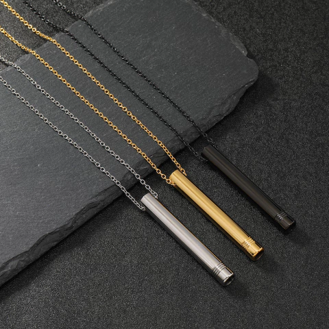 Collar Antiestrés Acero Inoxidable Para Ansiedad y Dejar de Fumar