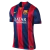 Camisa retrô do Barcelona da temporada 2014/2015, com o nome Neymar e número 11.