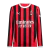 Camisa AC Milan I 24/25 manga longa - Torcedor Puma Masculina - Vermelha e preta com detalhes em branco