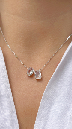 COLAR CRISTAL RETANGULO E OVAL - comprar online