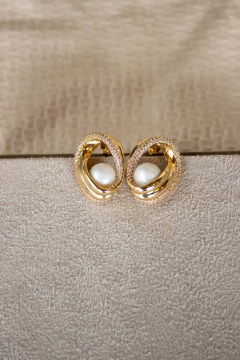 Brinco Cravejado com Pérola na internet