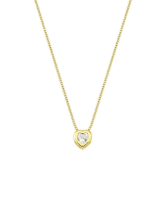 Colar com Coração Incolor - comprar online