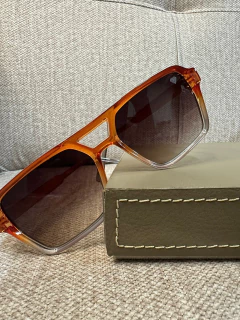 Oculos de sol Tahiti laranja translucido degrade