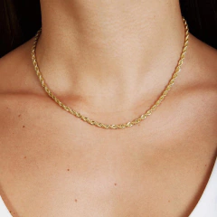 Chocker Dourada Cordão Baiano 2mm na internet