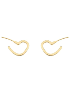 meia argola coração com tarracha na internet