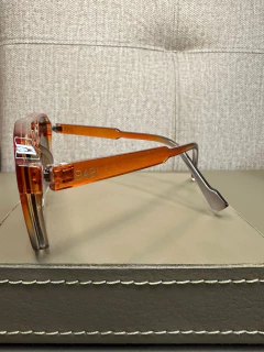 Oculos de sol Tahiti laranja translucido degrade - Babi joias e semijoias