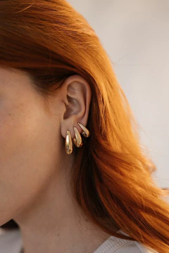 trio de argolas gotas lisas na internet