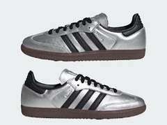 Adidas Samba OG Silver Couro Legítimo - comprar online