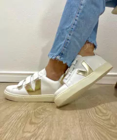 Vert Velcro Branco/Ouro Light - comprar online